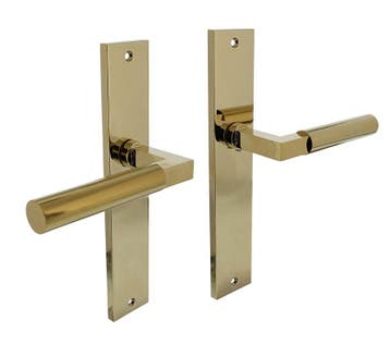Intersteel deurklink Bau-Stil op langschild blind PVD, Verzenden, Nieuw
