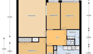 Te Huur 3 Kamer Appartement Hobokenstraat In Breda, Noord-Brabant, Direct bij eigenaar, Breda, Appartement