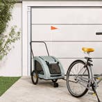 vidaXL Hondenfietstrailer oxford stof en ijzer grijs, Verzenden, Nieuw