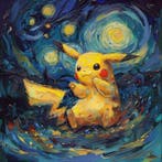 I_KONIQ - Pokemon in a Starry Night Van Gogh, Nieuw