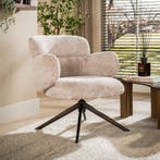 *WOONWINKEL* Fauteuil Draaibaar Zand, Huis en Inrichting, Fauteuils, Verzenden, Nieuw, Stof