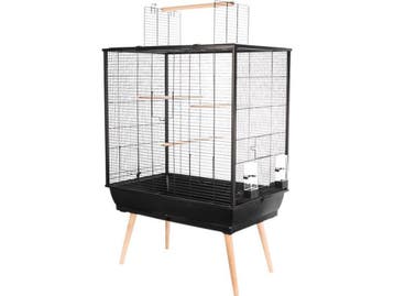 Zolux Neo Darwin - Vogelkooi - Ruim 78x48x112 cm - Zwart, Verzenden, Zo goed als nieuw