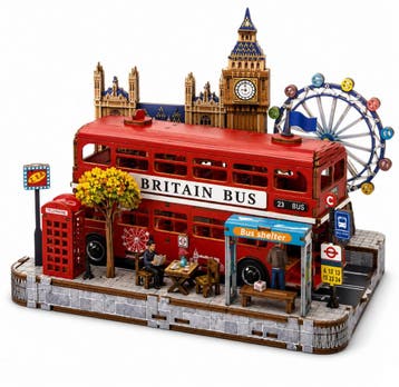 PlayfulMario London Dubbeldek Bus met verlichting 207 ond..., Verzenden, Nieuw