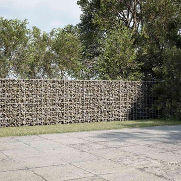 vidaXL Gabion met 3,5 mm Draad en 10x10 cm Gaas 350x30x100, Tuin en Terras, Verzenden, Nieuw, IJzer