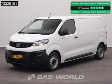 Fiat Scudo 145pk L2H1 Airco Cruise Parkeersensoren Euro6 L2, Stof, Gebruikt, Euro 6, Wit