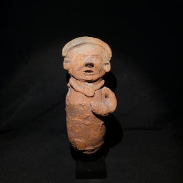 Veracruz, Terracotta Figuur. 27 cm hoog. Spaanse