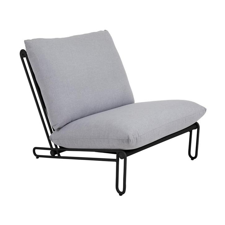 *WOONWINKEL* Lavis Amin Loungestoel Tuin Grijs, Huis en Inrichting, Fauteuils, Nieuw, Stof, Verzenden