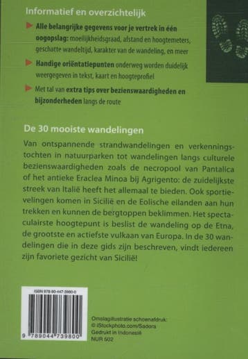 Wandelgids Sicilië en de Eolische eilanden 9789044739800, Verzenden, Zo goed als nieuw, Manfred Foger