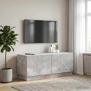 vidaXL Tv-meubel Betongrijs Bewerkt hout, Minder dan 50 cm, Verzenden, Nieuw, Minder dan 100 cm