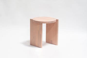 Studio Yann Gandon - Kruk - Ash - Shift Stool - lichtroze