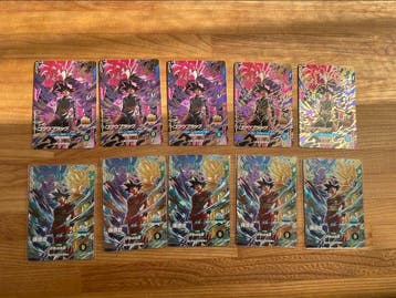 Bandai - 10 Card - Dragon Ball Z - Son Goku, Super Saiyan, Nieuw