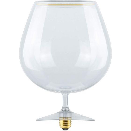 Segula LED Floating glas Cognac helder met heldere basis, Huis en Inrichting, Lampen | Overige, Nieuw, Ophalen of Verzenden