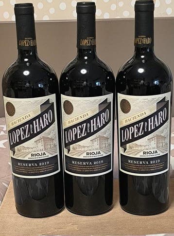 2019 Hacienda Lopez de Haro - Rioja Reserva - 3 Magnums, Nieuw