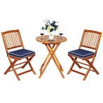 LIVSK 3-delige Patio Bistro Set - Duurzaam Acaciahout - Inkl, Verzenden, Nieuw