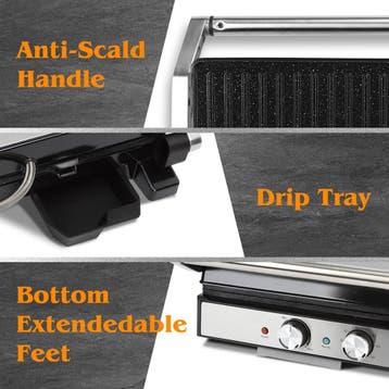 Tosti apparaat - Tosti ijzer - Contactgrill - Grill apparaat, Verzenden, Zo goed als nieuw