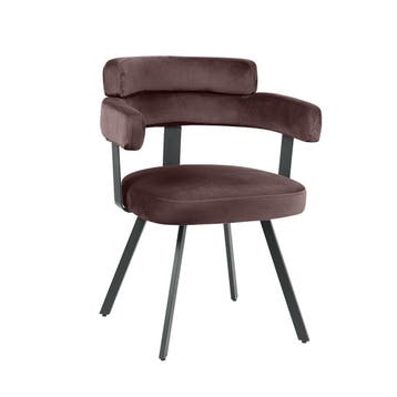 Stoel Bardio | Taupe | Fluweel | Zwart Metalen Frame | 2, Verzenden, Nieuw in verpakking