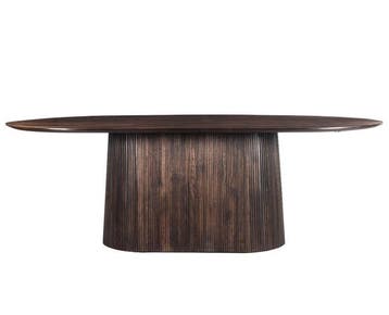 Eettafel Salvator ovaal 230 cm - Walnut | Livingfurn, Ophalen of Verzenden, Nieuw