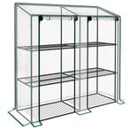 Mini-kas, 3 Verdiepingen, 6 Draadrekken, 2 Openingen, Kunsts, Verzenden