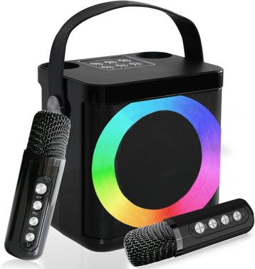 Karaoke Machine met 2 Microfoons - Retourdeal 53% Korting, Audio, Tv en Foto, Karaoke-apparatuur, Ophalen of Verzenden, Nieuw