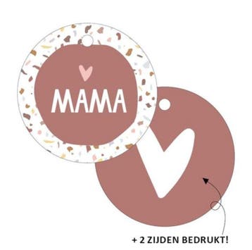 1x Cadeaulabel  Terrazzo  Mama (Sets, Cadeaulabels), Ophalen of Verzenden, Nieuw