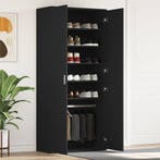 vidaXL Schoenenkast met plank Zwart 80 x 39 x 178 cm Bewerkt, Verzenden, Nieuw