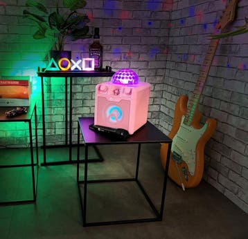 N-GEAR Disco Block 410 - Bluetooth Speaker - Karaoke Set -, Ophalen of Verzenden, Zo goed als nieuw