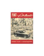 1954 FIAT 1100 INSTRUCTIEBOEKJE ITALIAANS