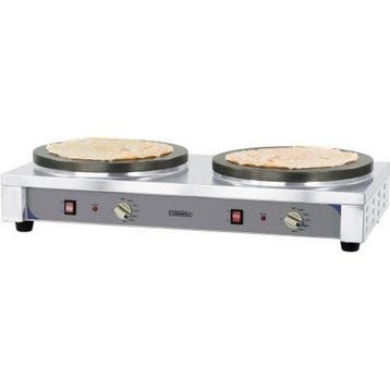Crepes maker dubbel RVS elektrisch | 2x 2.7kW | Gietijzeren, Verzenden, Nieuw in verpakking