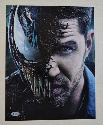 Venom - Tom Hardy (Eddie Brock) – Signed Photo 11x14 –, Nieuw