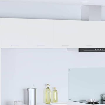 vidaXL Hangende kast met 2 deuren Wit 80 x 31 x 40 cm, Verzenden, Nieuw, Wit
