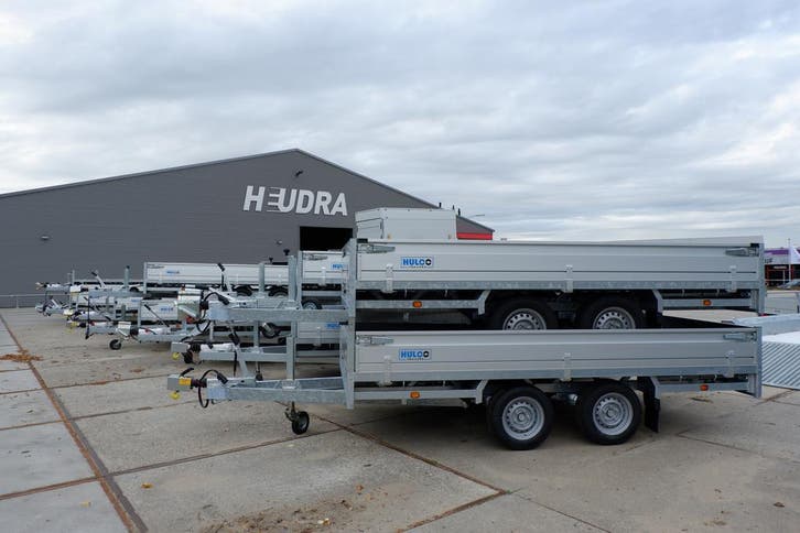 Hulco plateauwagens; scherpe prijzen bij Heudra!, Auto diversen, Aanhangers en Bagagewagens, Nieuw