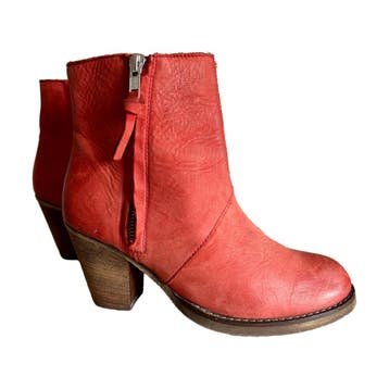 Tango - enkellaarsjes - rood - leer - maat 37, Kleding | Dames, Schoenen, Nieuw