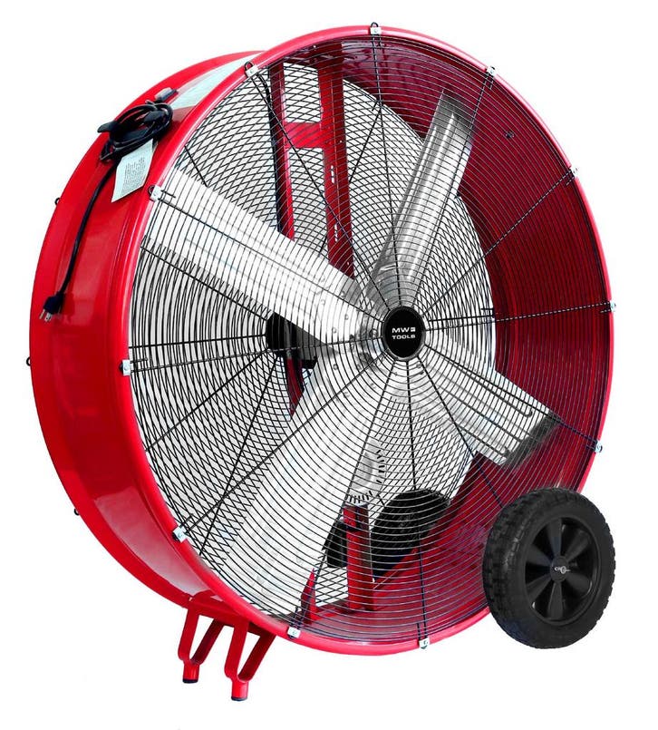 Mobiele riemaangedreven ventilator  Ø1200mm 490W 230V MW Too, Doe-het-zelf en Verbouw, Ventilatie en Afzuiging, Ophalen of Verzenden