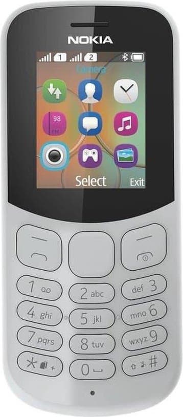 Nokia 130 Dual SIM 2017 grijs, Nieuw