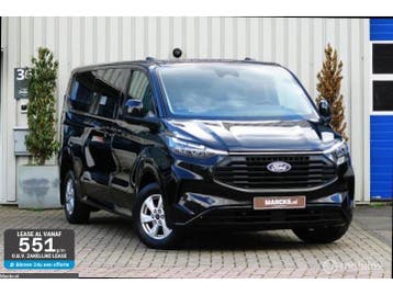 Zakelijke lease - Ford Transit Custom L2 Automaat 2, Automaat, Stof, Gebruikt, Zwart