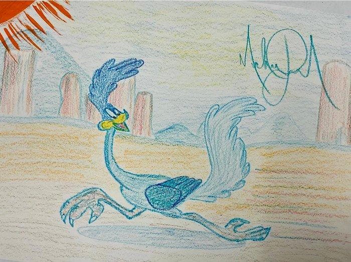 Michael Jackson (1958-2009) - Road Runner in the Desert, Antiek en Kunst, Kunst | Designobjecten