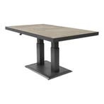 Murcia negro verstelbare eettafel 140x85 cm - antraciet, Ophalen of Verzenden, Nieuw