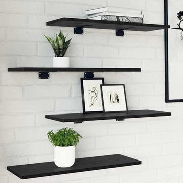 vidaXL Boekenplank Bord 3-laags 4 st 60 x 20 x 1,5 cm, Verzenden, Nieuw, Overige houtsoorten, Minder dan 50 cm