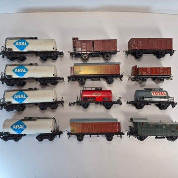 Trix Express H0 - Modeltrein goederenwagon (12) - 12x, Nieuw