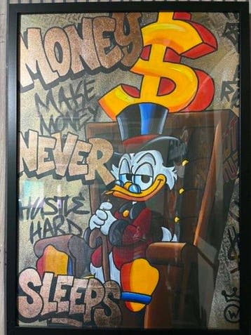 Xavier Van Walsem (1980) - Scrooge mcduck Money never sleeps, Antiek en Kunst