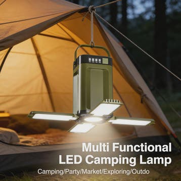 Oplaadbare Camping Lantaarn 15W LED Zaklamp met Magneet & Ve, Huis en Inrichting, Verzenden, Nieuw