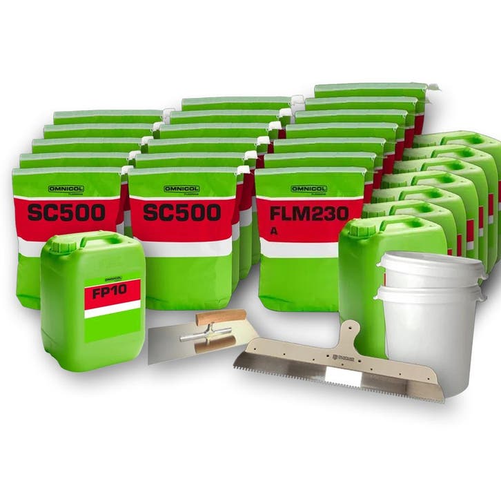 Omnicol pakket zandcement 50m2 | Egaline, mortel, primer en, Doe-het-zelf en Verbouw, Verwarming en Radiatoren, Nieuw, Verzenden
