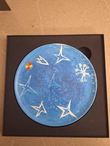 Plaat in maioliek aardewerk “Gloria” – 238/500 – Origineel, Antiek en Kunst
