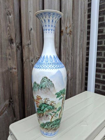 Vaas - Porselein - China - Chinese porseleinen Vaas (Zonder, Antiek en Kunst
