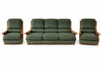Sofa (3) - Walnoot, Fluweel