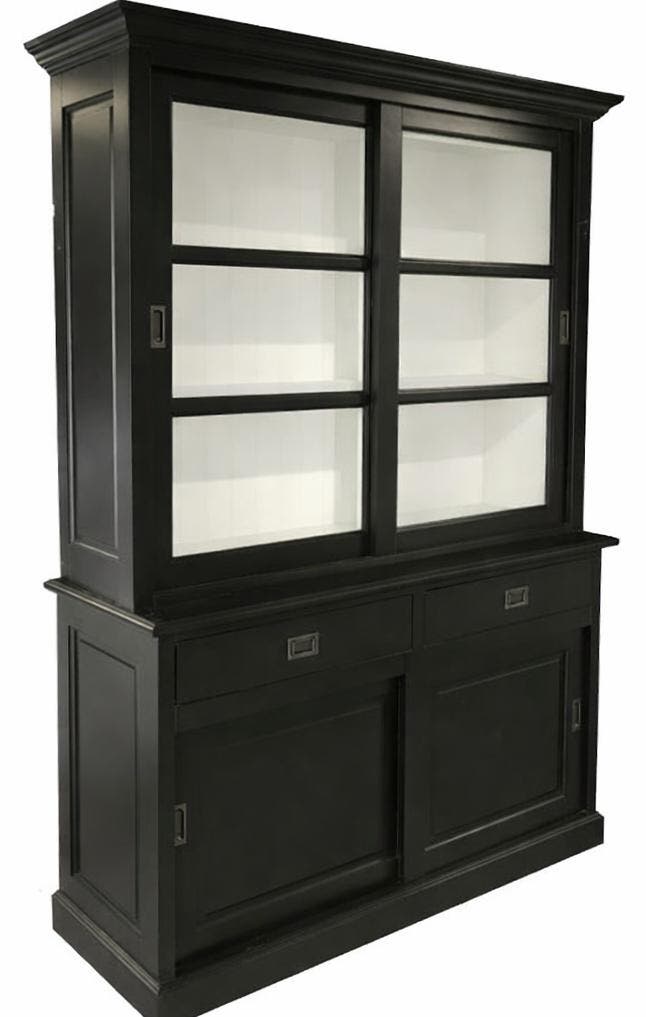Buffetkast zwart Geleen 120cm, Huis en Inrichting, Kasten | Buffetkasten, Ophalen of Verzenden