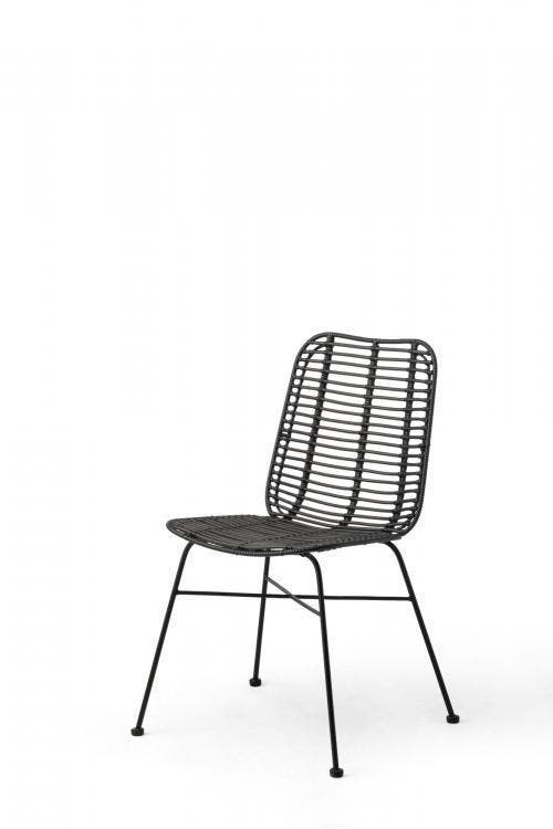 Stapelbare Stoel Palm | PE Rattan | Zwart, Zakelijke goederen, Horeca | Keukenapparatuur, Verzenden