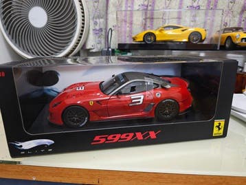 Hot Wheels 1:18 - Modelauto - Ferrari 599xx #3 limited 10000, Nieuw