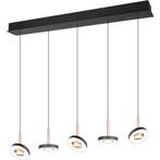 LED Hanglamp - Trio Select Guano - 5 Lichtpunten van 8 Watt, Ophalen of Verzenden, Nieuw, Metaal