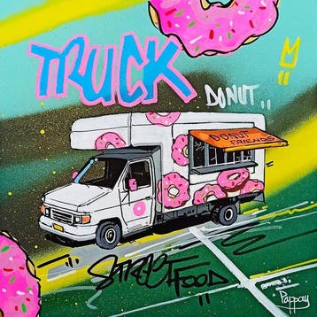 Pappay - Street art: Foodtruck Like Donuts